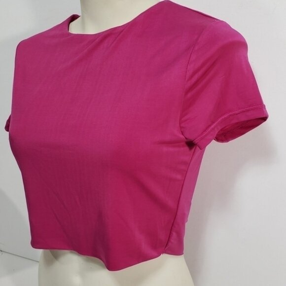 Revamped Pink Crop Top - Picture 2 of 6